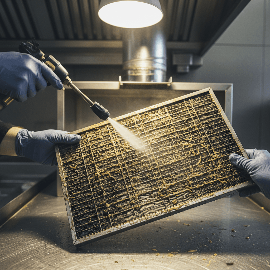 Pembersihan dan pengosongkan grease trap restoran besar